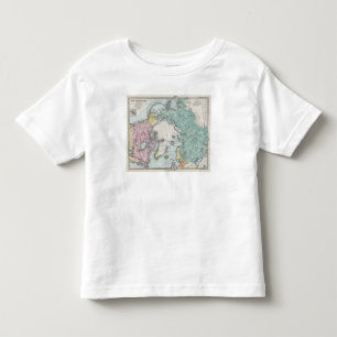 Camiseta Infantil Mapa de mares polares