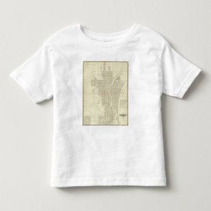Camiseta Infantil Mapa de Milwaukee