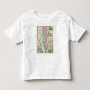 Camiseta Infantil Mapa de New York e de vizinhança