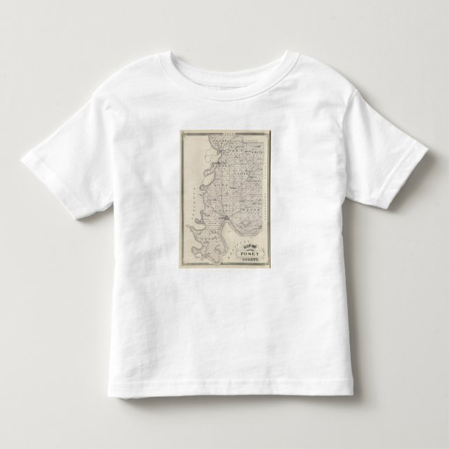Camiseta Infantil Mapa de Posey County (Frente)