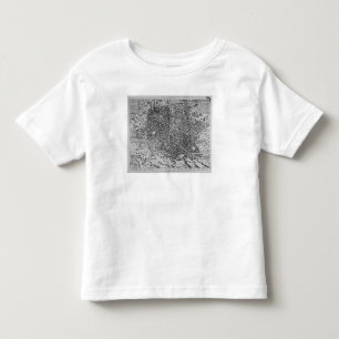 Camiseta Infantil Mapa de Roma, 1579