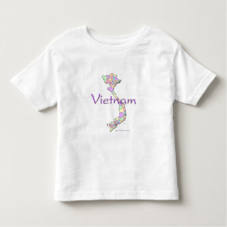 Camiseta Infantil Mapa de Vietnam