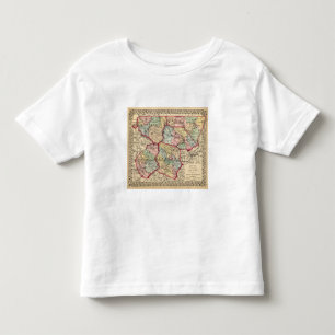 Camiseta Infantil Mapa de Winfield, West Virginia