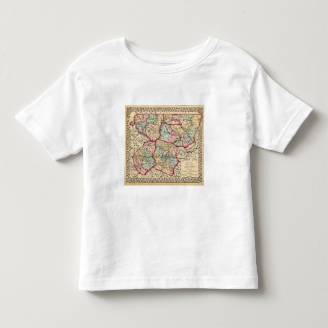 Camiseta Infantil Mapa de Winfield, West Virginia (Frente)