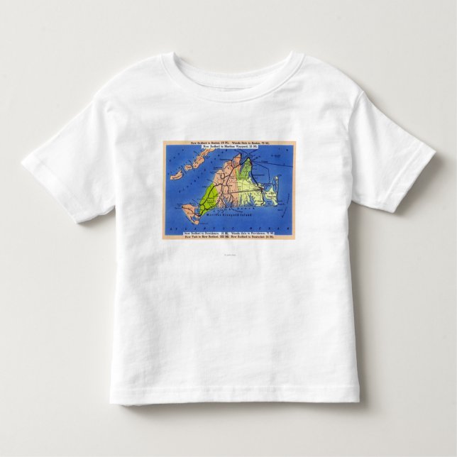 Camiseta Infantil Mapa detalhado da ilha (Frente)