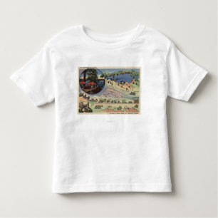 Camiseta Infantil Mapa detalhado do LA ao lago