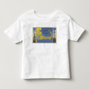 Camiseta Infantil Mapa detalhado do Pilgrimland