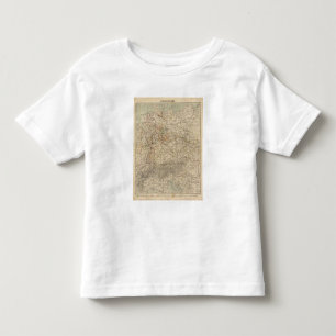 Camiseta Infantil Mapa do atlas de Alemanha