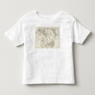 Camiseta Infantil Mapa do atlas de Erde do der de Planiglob