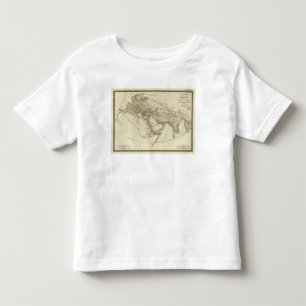 Camiseta Infantil Mapa do atlas de Paris