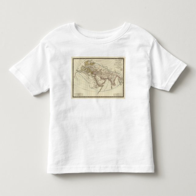 Camiseta Infantil Mapa do atlas de Paris (Frente)