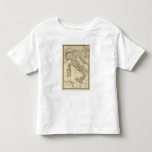 Camiseta Infantil Mapa do atlas de Roma