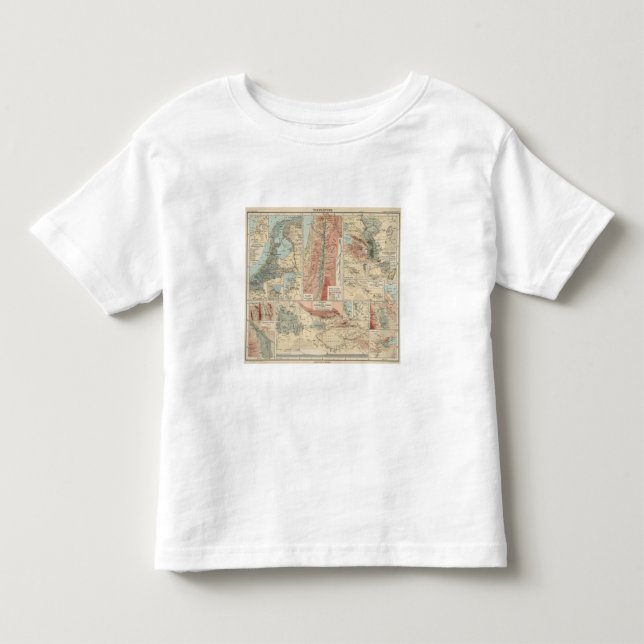Camiseta Infantil Mapa do atlas de Tieflander (Frente)