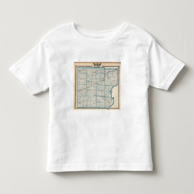 Camiseta Infantil Mapa do Condado de Clark (Frente)
