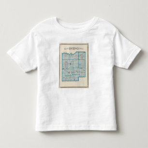 Camiseta Infantil Mapa do condado de Dubois