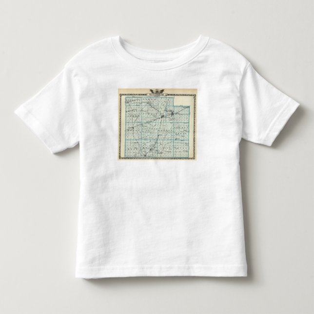 Camiseta Infantil Mapa do Condado de Effingham (Frente)