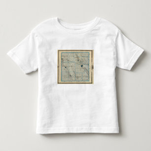 Camiseta Infantil Mapa do Condado de Floyd, estado de Iowa