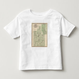 Camiseta Infantil Mapa do Condado de Fulton com Rochester, Fulton Co