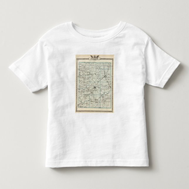 Camiseta Infantil Mapa do Condado de Saline (Frente)