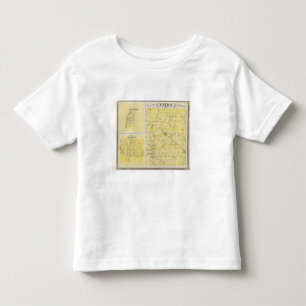 Camiseta Infantil Mapa do Condado de Union com Brownsville,