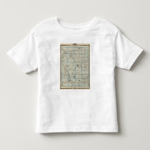 Camiseta Infantil Mapa do condado de Winneshiek, estado de Iowa