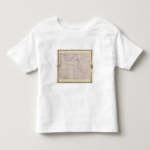 Camiseta Infantil Mapa do Condado de Worth, estado de Iowa