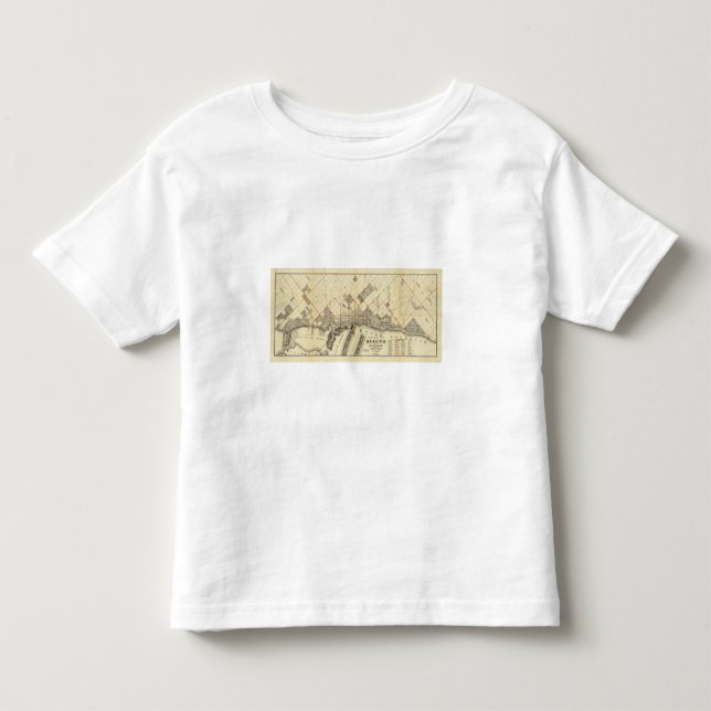 Camiseta Infantil Mapa do esboço de Duluth e de subúrbios (Frente)