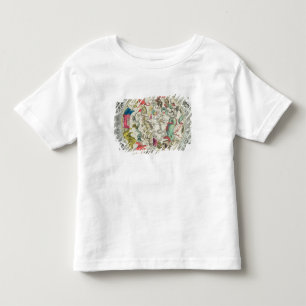 Camiseta Infantil Mapa do hemisfério sul