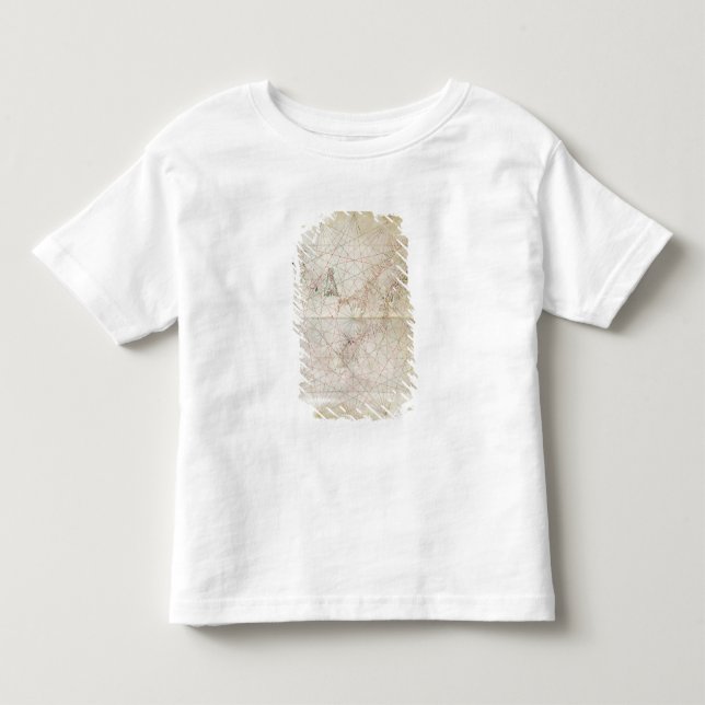 Camiseta Infantil Mapa do mar de adriático (Frente)
