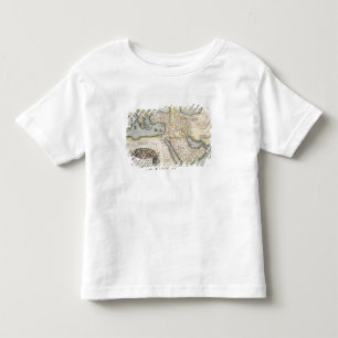 Camiseta Infantil Mapa do Médio Oriente