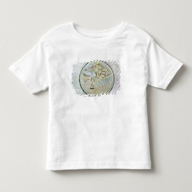 Camiseta Infantil Mapa do mundo (Frente)