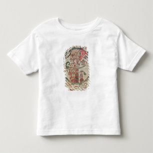 Camiseta Infantil Mapa do mundo com o Jerusalem no centro