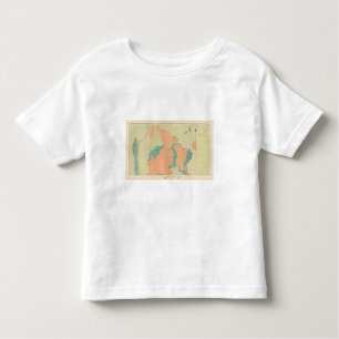 Camiseta Infantil Mapa do platô de Uinkaret