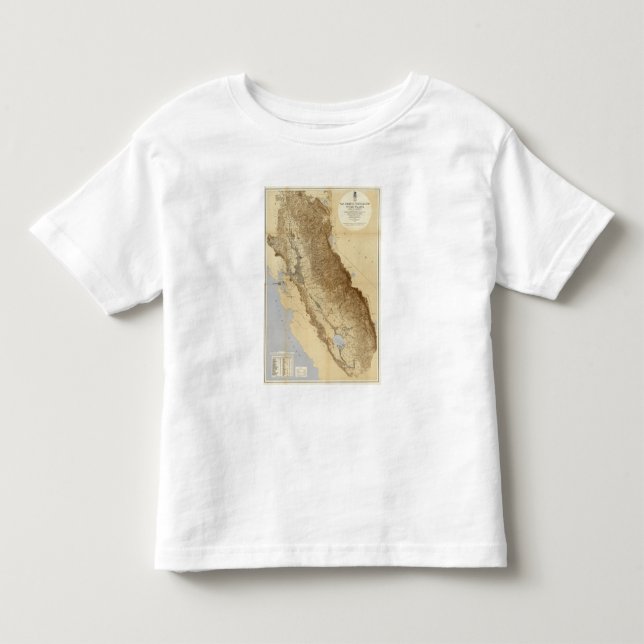 Camiseta Infantil Mapa do San Joaquin (Frente)