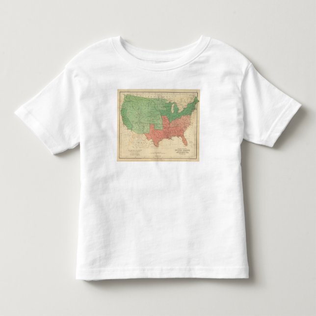 Camiseta Infantil Mapa dos Estados Unidos 2 (Frente)