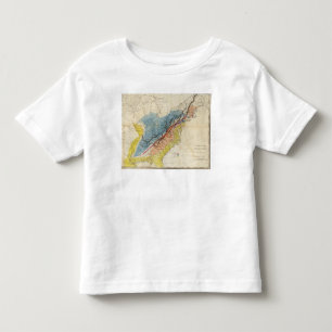 Camiseta Infantil Mapa dos Estados Unidos da América 3