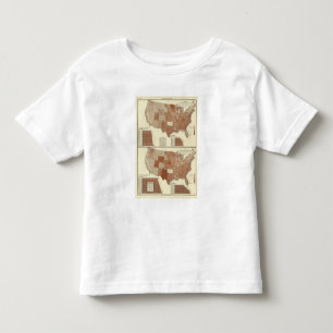 Camiseta Infantil Mapa estatístico das mortes