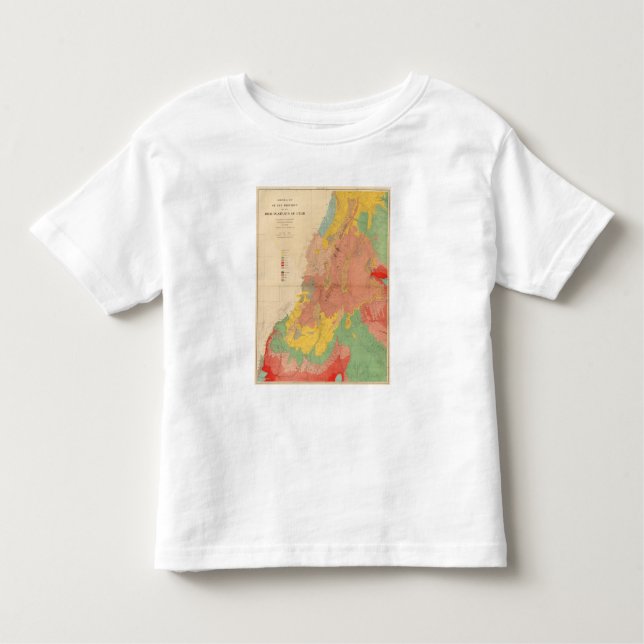Camiseta Infantil Mapa Geological de Utá (Frente)