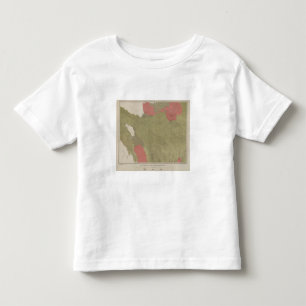 Camiseta Infantil Mapa Geological do distrito do banco do enxofre