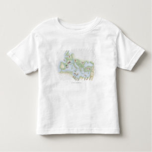Camiseta Infantil Mapa ilustrado do império romano