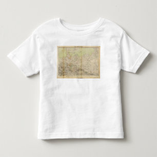 Camiseta Infantil Mapa norte do atlas de Alemanha
