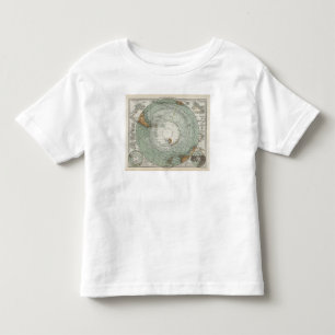 Camiseta Infantil Mapa sul da região polar