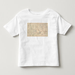 Camiseta Infantil Mapas da campanha de Goldsborough do savana
