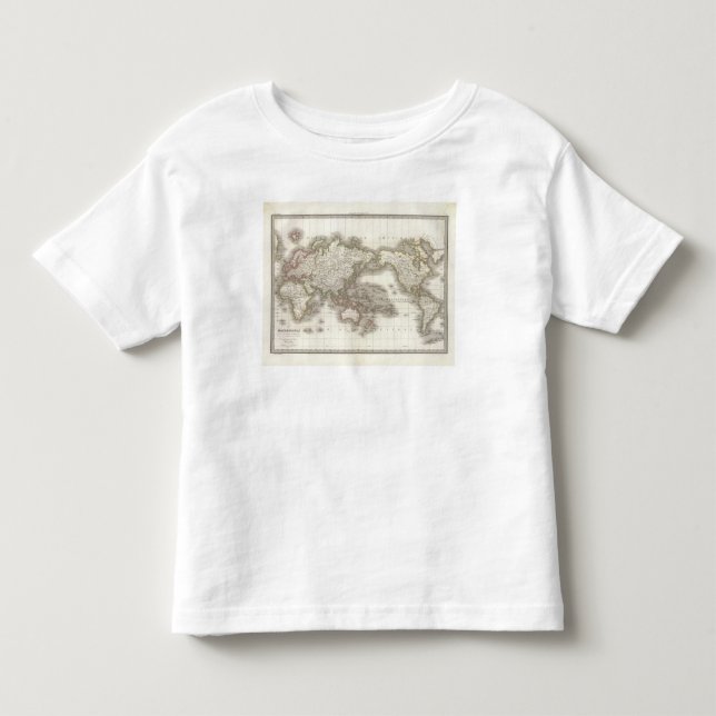 Camiseta Infantil Mappemonde - mapa do globo (Frente)