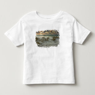 Camiseta Infantil Mar do Caribe, Ilhas Cayman. Ondas batendo 3