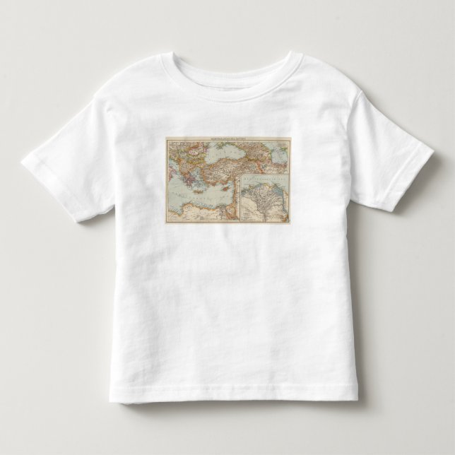 Camiseta Infantil Mar Mediterrâneo E (Frente)