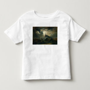 Camiseta Infantil Mar tempestuoso com farol