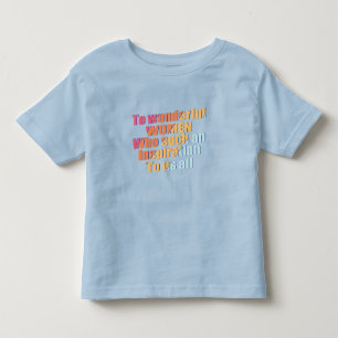 Camiseta Infantil maravilhosa T-Shirt inspiração feminina