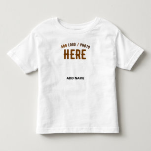 CAMISETA INFANTIL MARCA VERIFICADA BRANCA PERSONALIZÁVEL MODERNA