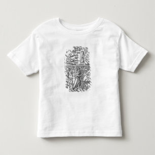 Camiseta Infantil Março, pesca e árvores de poda, peixes
